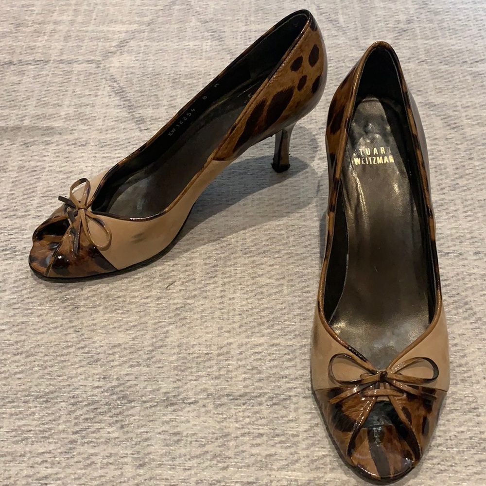 Stuart Weitzman size 8 peep toe heel